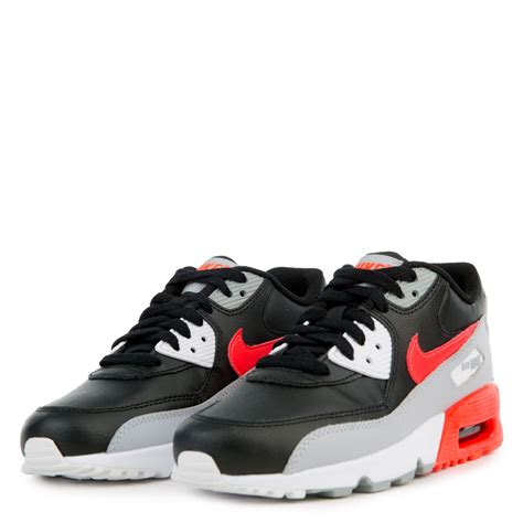 nike air max 90 leather gs zwart rood|Nike Air Max 90 leather.